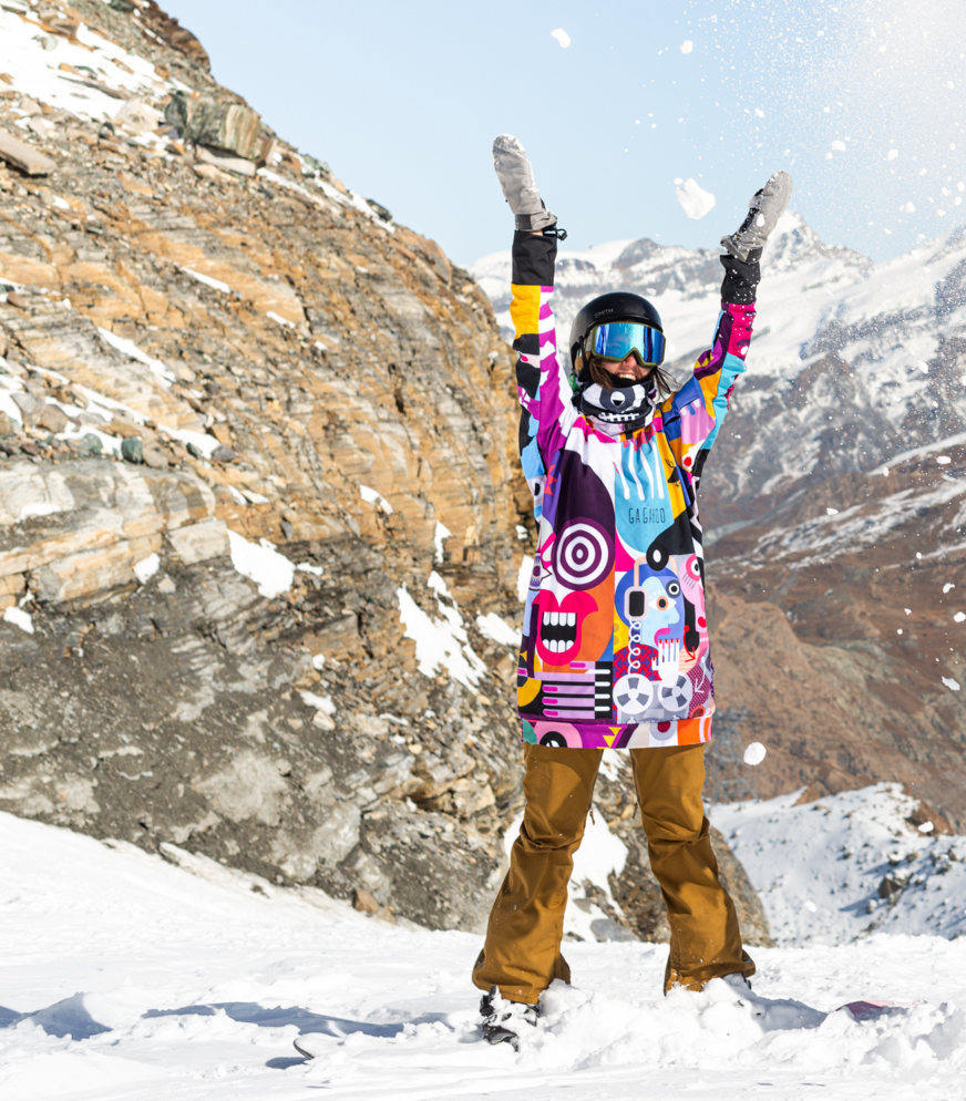 Felpa con cappuccio da snowboard da donna Pablo - GAGABOO idrorepellente