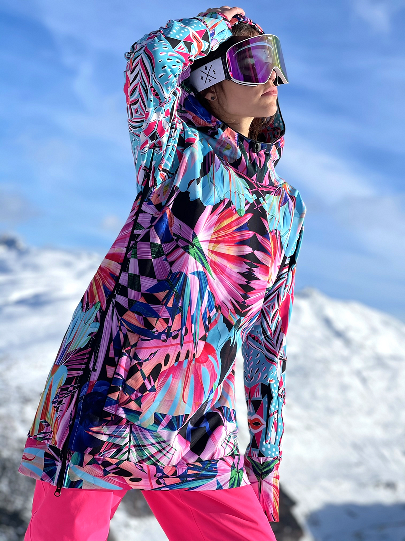 Felpa con cappuccio da snowboard da donna Zanzibar - GAGABOO idrorepellente