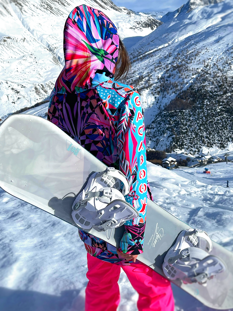 Felpa con cappuccio da snowboard da donna Zanzibar - GAGABOO idrorepellente